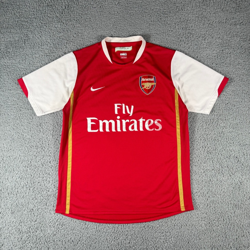Nike Arsenal Home Shirt‎ Size Medium Fly Emirates Home Soccer Jersey